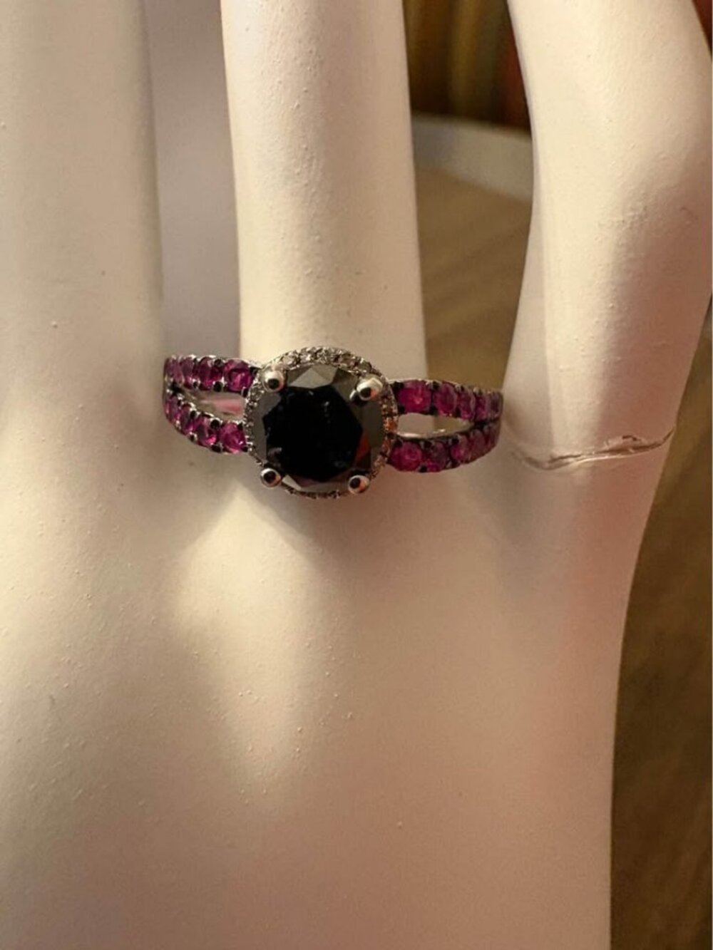 Sterling Silver 1.50 CTTW Natural Diamond Ring